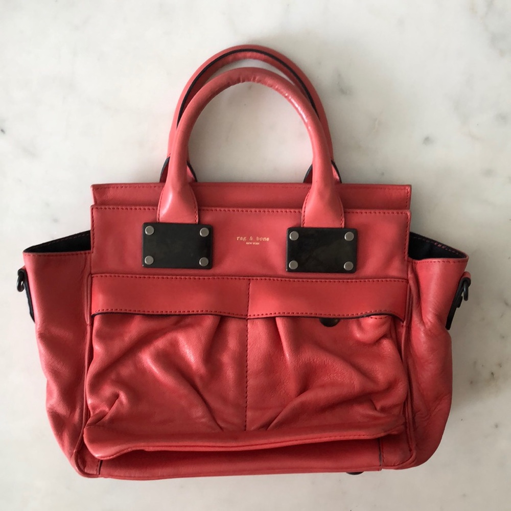 Rag & Bone Small Pilot Bag in Peach